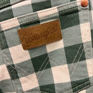 WRANGLER WOMEN'S CHECKERED FLARE JEANS